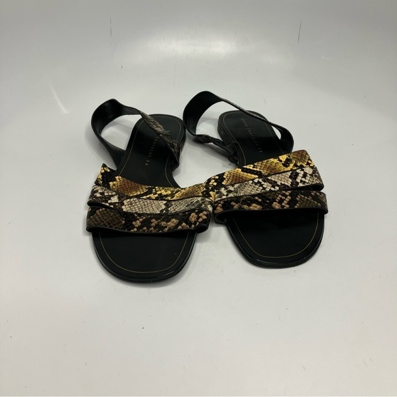 Zara snake skin Strappy Sandals size 36 - Picture 4 of 8